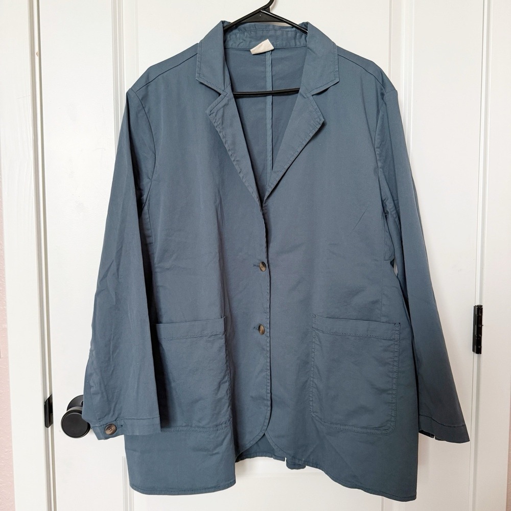 Pact Women Boulevard Brushed Twill Blazer XXL Organic Cotton Sustainable Capsule